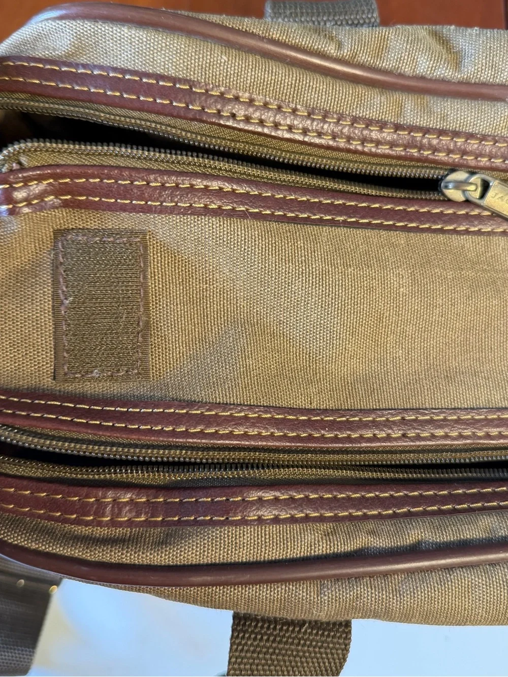 Vintage Jaguar Canvas Leather Weekender Duffle Bag Travel Luggage Handles Strap